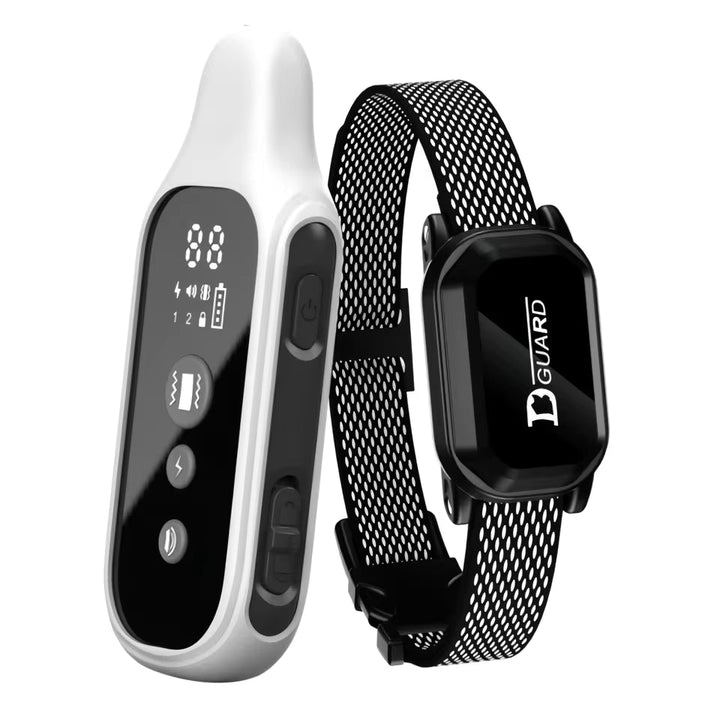 Ergonomische Fernbedienung für Hundehalsband; einfache Steuerung von Signal- und Vibrationsfunktionen.
