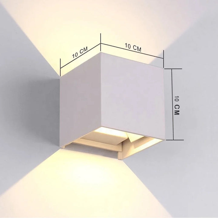 Vielseitige LED Wandleuchte. Modern und dekorativ. Passt perfekt in Wohnzimmer, Schlafzimmer & Flur.
