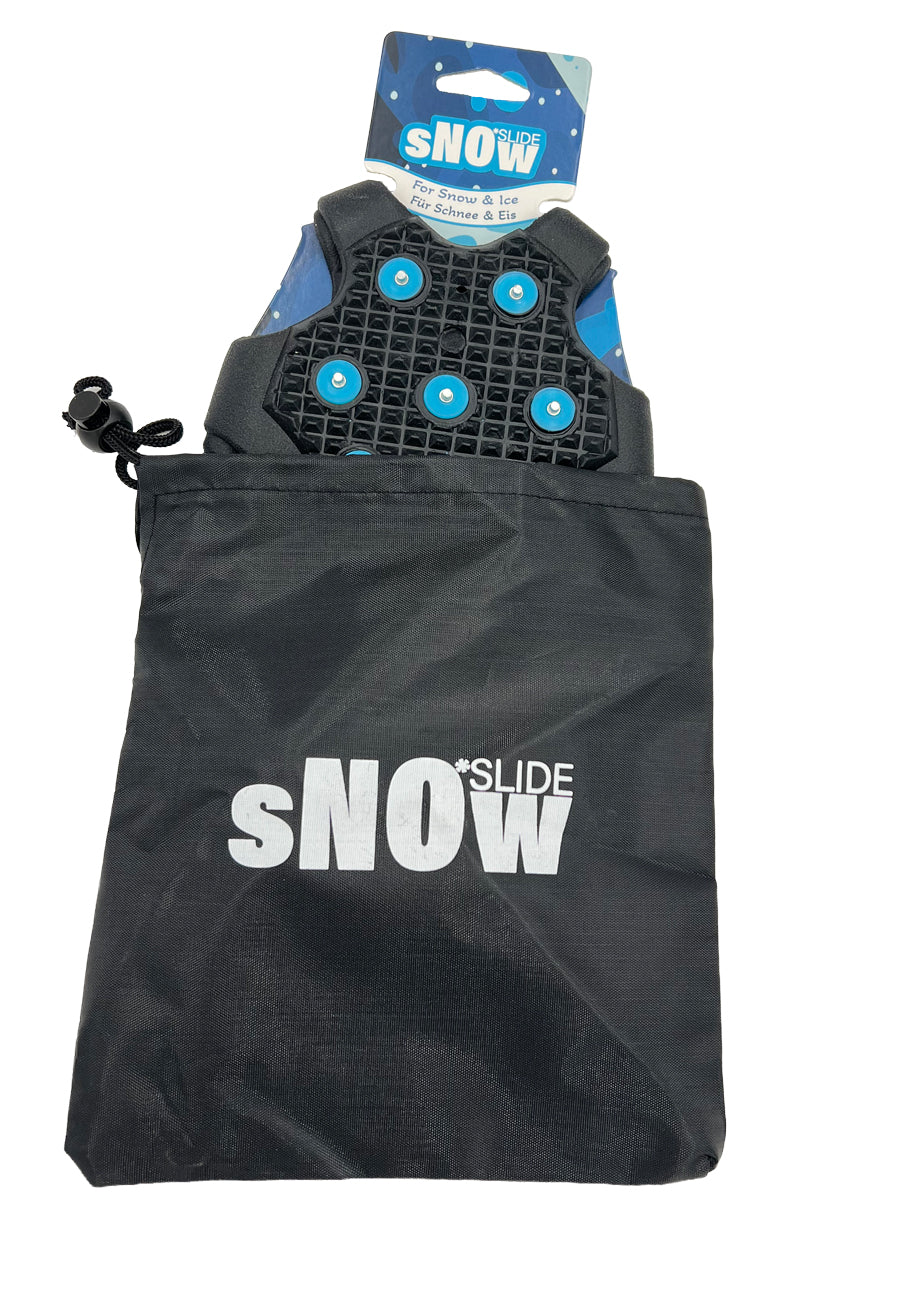 Sichere schwarze Rutschschutz-Spikes gegen Ausrutschen auf Schnee und Glatteis.