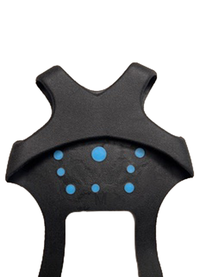 Schwarze Eisspikes als unverzichtbares Winterzubehör für Outdoor, Wandern und Spaziergänge.