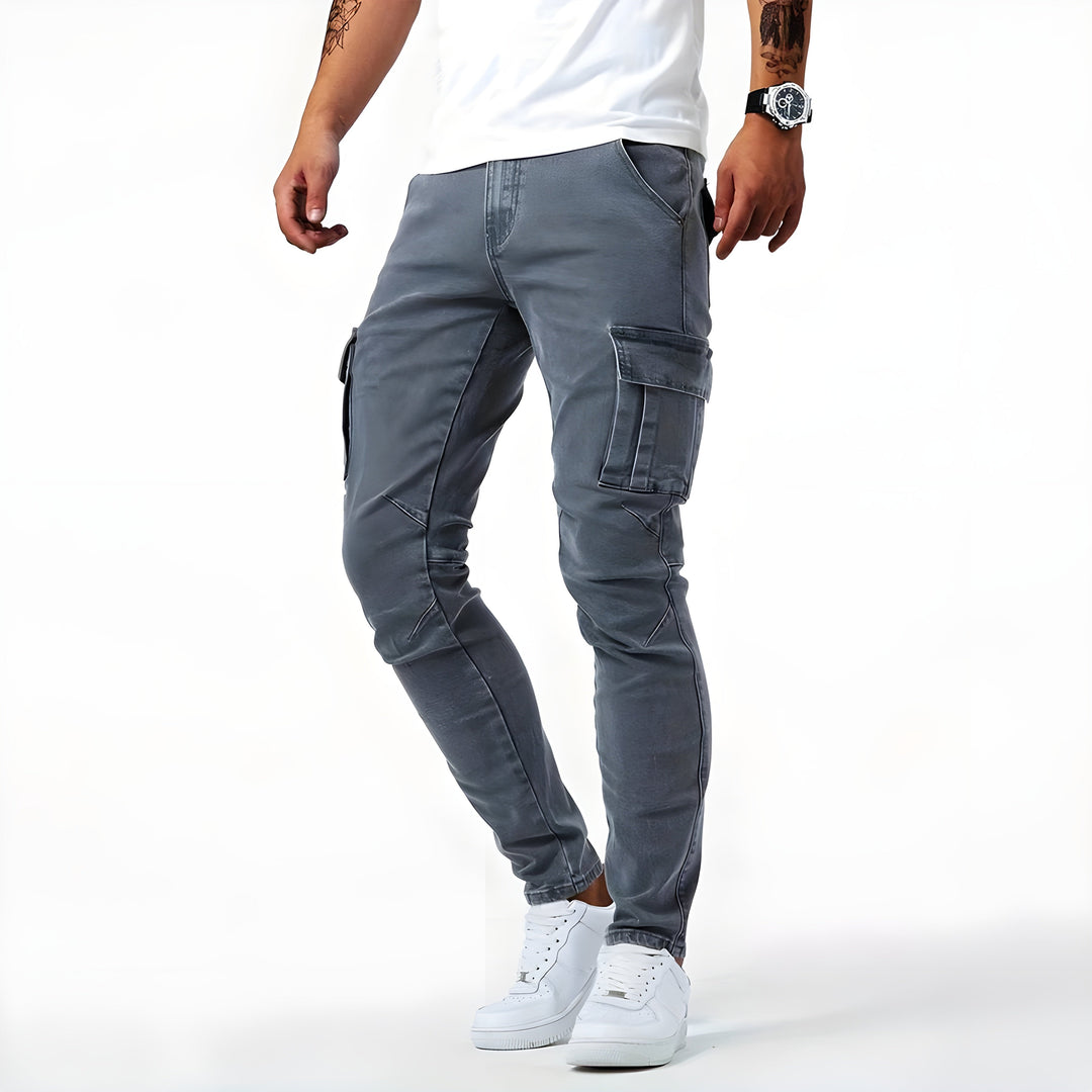 Herren Slim Fit Cargohose Tim in moderner Passform, ideal für Freizeit & Alltag mit praktischen Taschen.