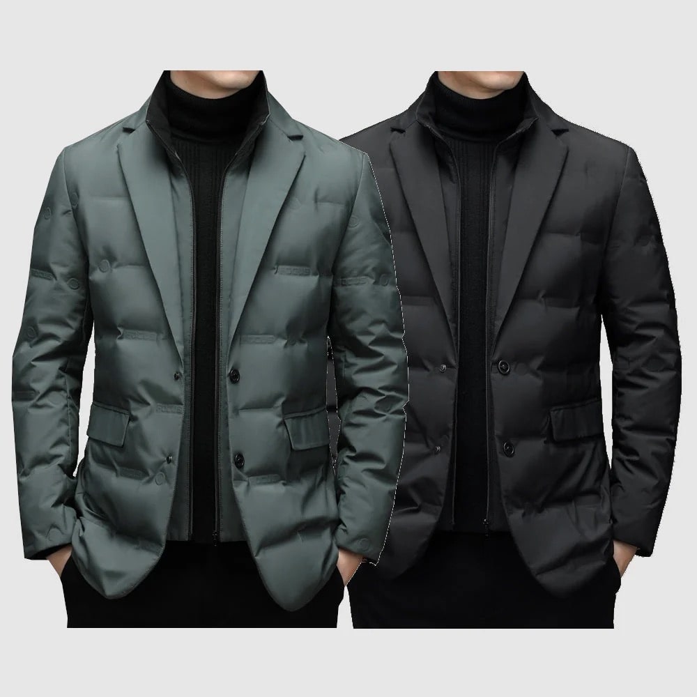 Herren ultraleichte Daunenjacke für Winter & Herbst: warm, stilvoll & bequem, mit Reißverschluss. Ideale Pufferjacke.