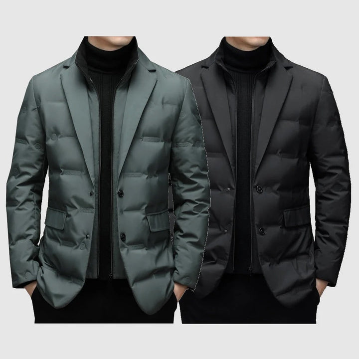 Herren ultraleichte Daunenjacke für Winter & Herbst: warm, stilvoll & bequem, mit Reißverschluss. Ideale Pufferjacke.