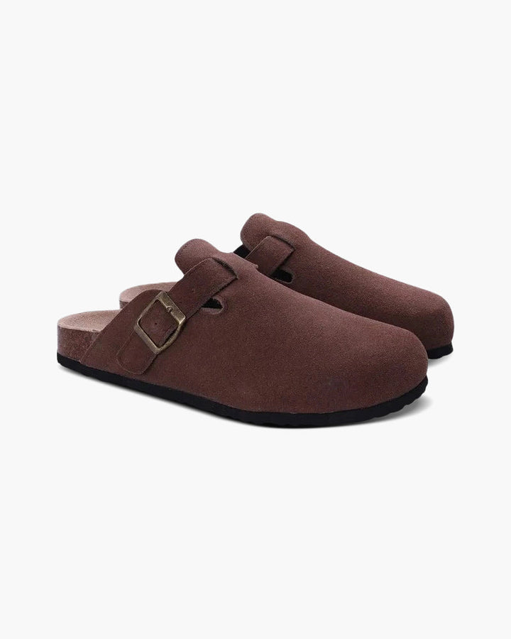 Herren Clogs mit Slip-On-Design und rutschfester Sohle; bequeme, stilvolle Alltagsschuhe für Männer.