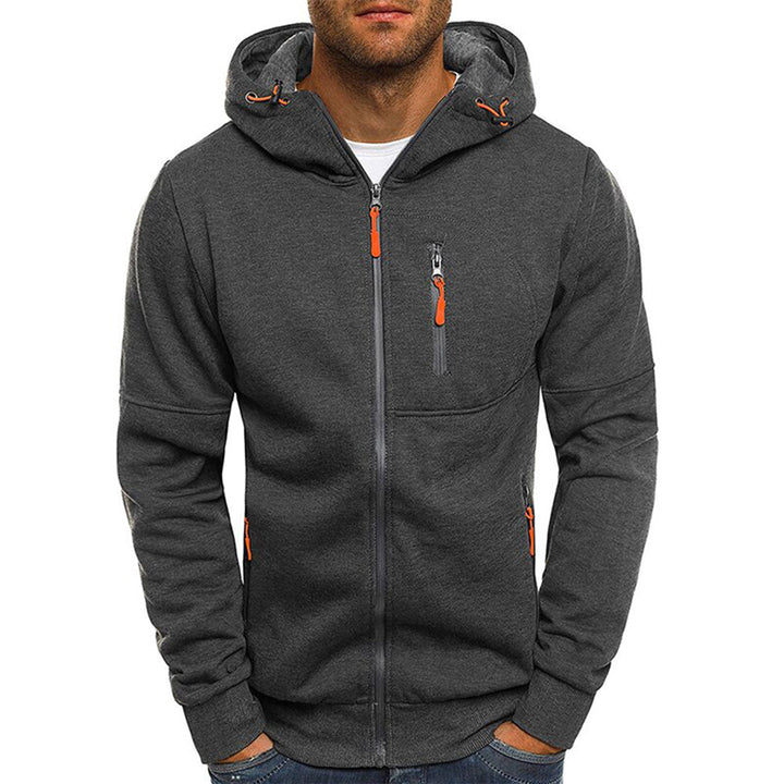 Stylischer Herren Zip-Hoodie, vielseitig kombinierbar, moderne Herrenmode für Freizeit & entspannte Looks.
