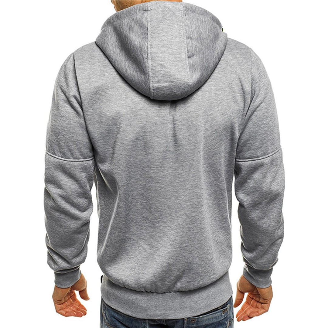 Herren Freizeit Hoodie mit Reißverschluss, weicher Stoff, perfekt für entspannte Tage & aktive Männer.