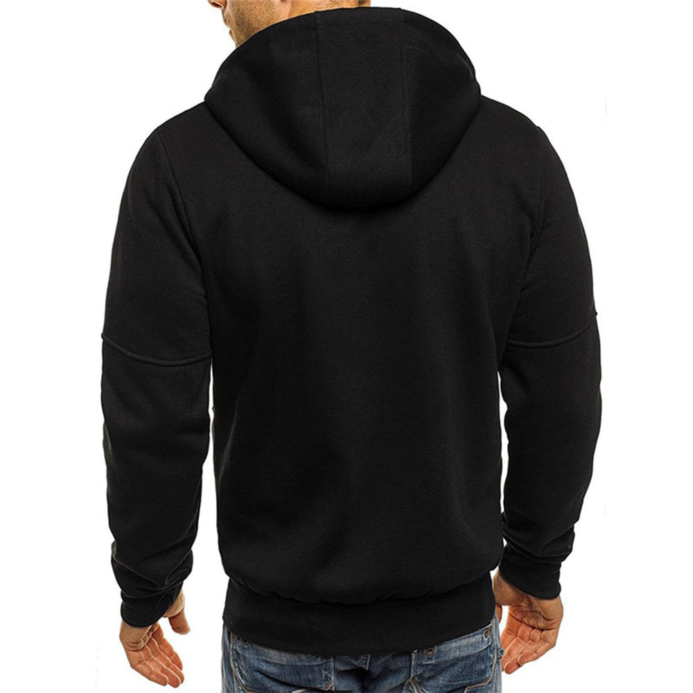 Bequemer Herren Kapuzenpullover mit Reißverschluss, weich & komfortabel, perfekt für lässige Casual Styles.