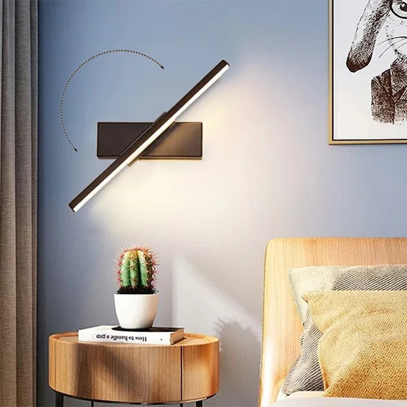 Vielseitige, minimalistische LED-Wandlampe, drehbar. Perfekt als Akzent- oder Hauptbeleuchtung in Flur & Büro.