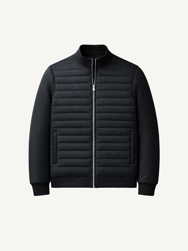 Hochwertige Herren Übergangsjacke, atmungsaktiv und wärmend. Perfekte Steppjacke für Herbst & Freizeit.