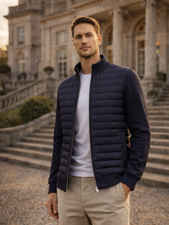 Bequeme Herren Übergangsjacke, wärmend & atmungsaktiv. Moderne Steppjacke für aktuelle Herrenmode.