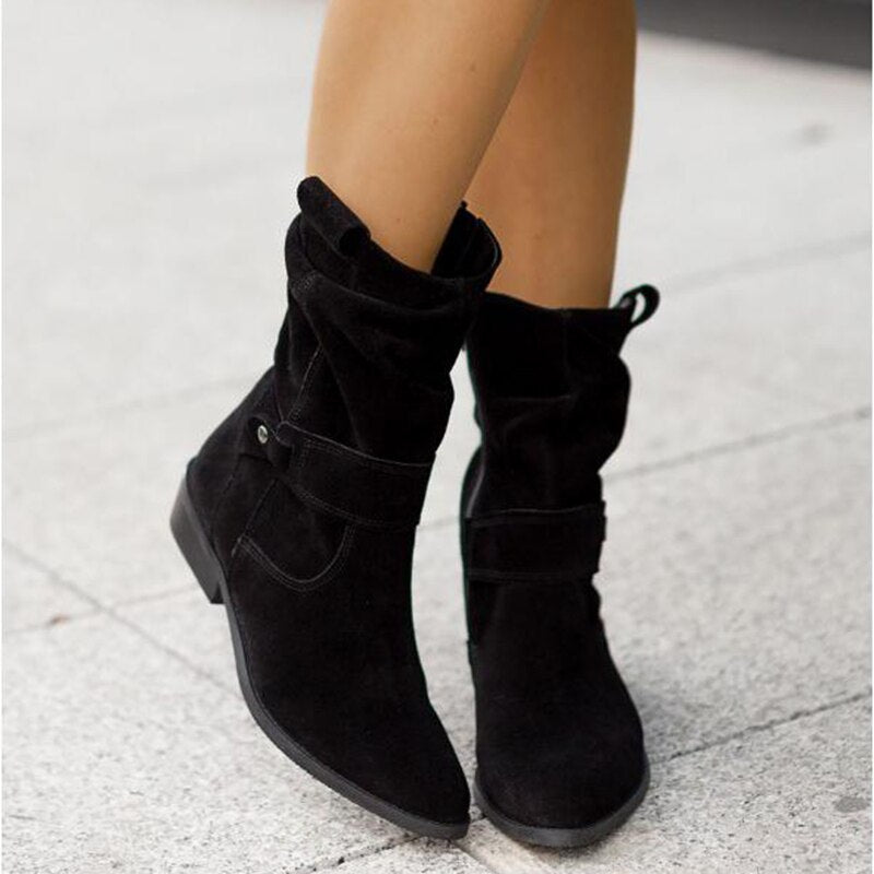 Bequeme BellaStep Damen-Stiefeletten in Schwarz, perfekt für Komfort und Stil im Alltag.