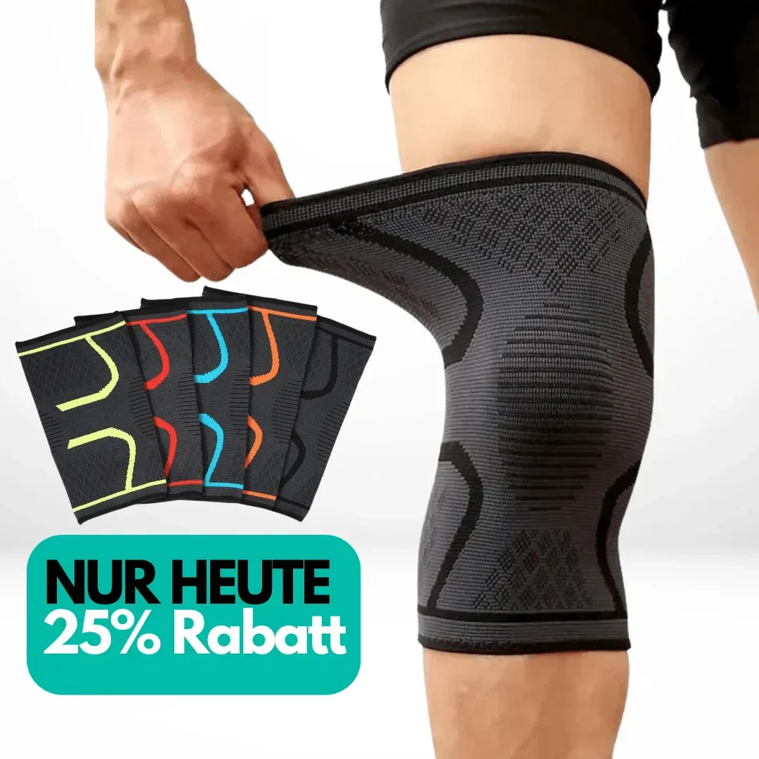 Rehabilitations-Kniebandage FlexiKnee Pro, beschleunigt die Genesung des Knies.