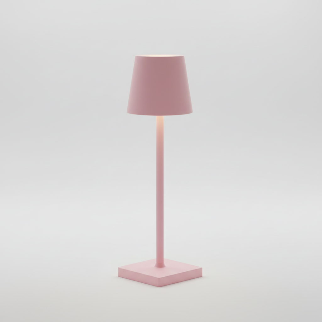 Stilvolle kabellose LED Tischlampe aus Aluminium. Dimmbares Akku-Licht für wohnliches Ambiente auf jedem Tisch.