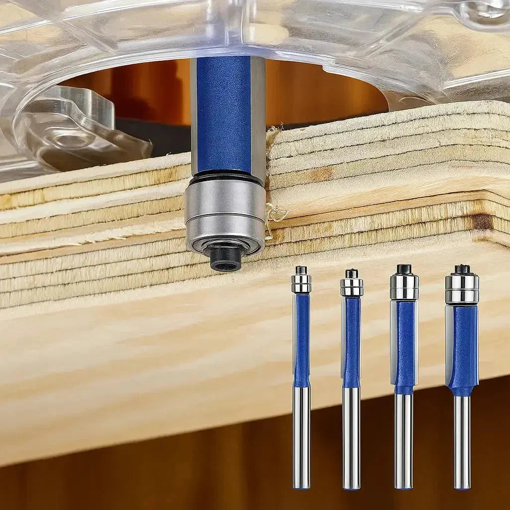 4-teiliges Präzisions Entgrat-Werkzeug Set für Metall, Holz & Kunststoff; ideal für saubere Kanten & Kantenbearbeitung.
