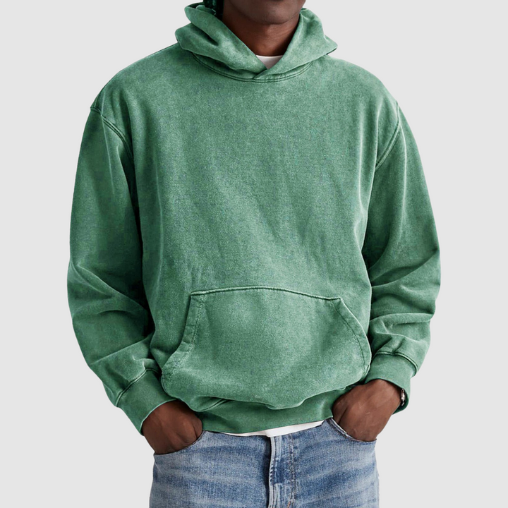 Lässiger Herren Kapuzenpullover. Moderner Oversize Hoodie im Urban Streetwear Style für Freizeit & Komfort.