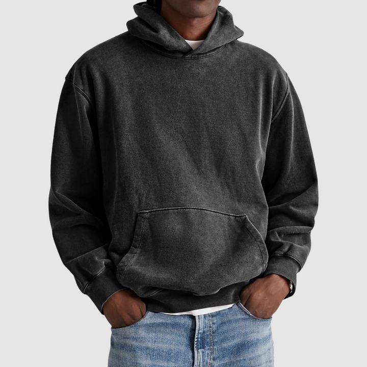 Herren Kapuzenjacke im lässigen Urban Style. Bequemer Oversize Hoodie für Streetwear und Freizeit.