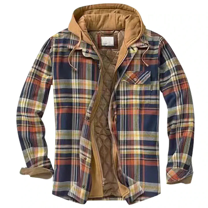 Lässiger Herren Hoodie mit Reißverschluss, gefüttert für optimalen Komfort & Wärme im Winter.