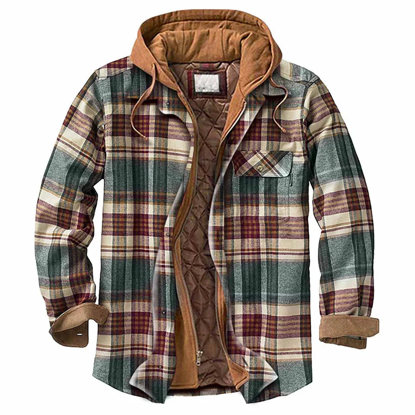 Stilvoller Hoodie für Herren, urban & lässig, mit Reißverschluss & Kapuze. Gefüttert für Winterkomfort.