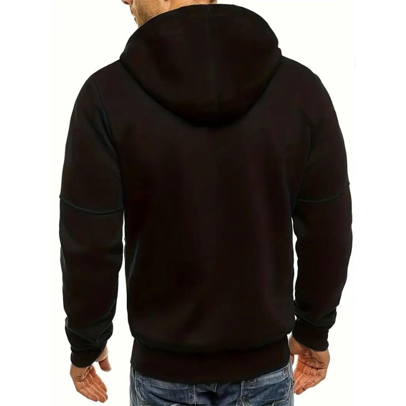 Hochwertiger Herren Zip-Hoodie. Moderner Kapuzenpullover für Männer, ideal für einen stylischen Look.