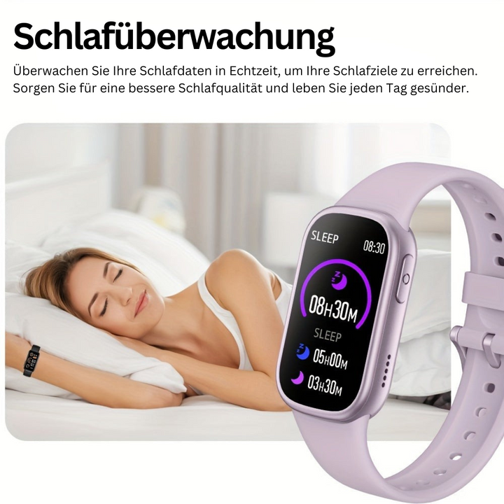 Nahaufnahme: KidoTrack Kinder-Smartwatch, detaillierte Ansicht der Benutzeroberfläche.