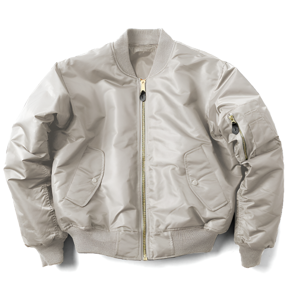 Trendige Unisex-Freizeitjacke mit klassischem Bomberjacken-Design, für stilbewusste Alltagslooks.