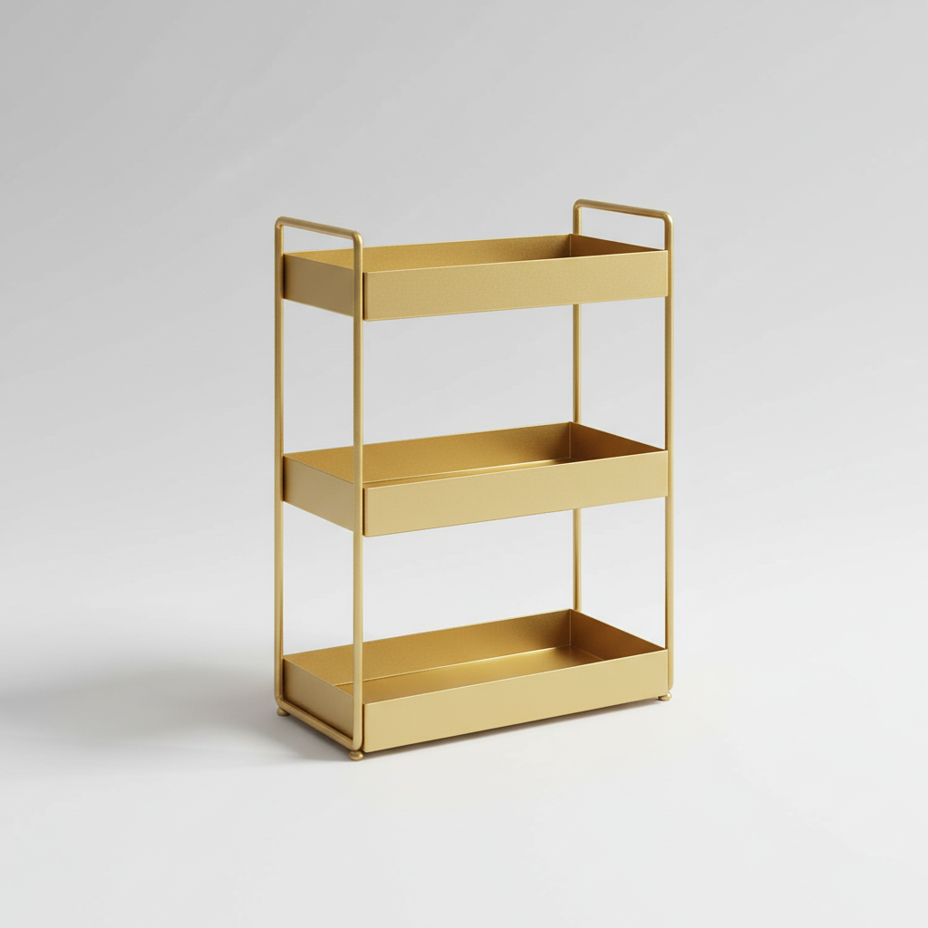 Elegantes Organizer Tablett für Schmuck, Make-up und kleine Gegenstände auf dem Nachttisch oder im Bad.