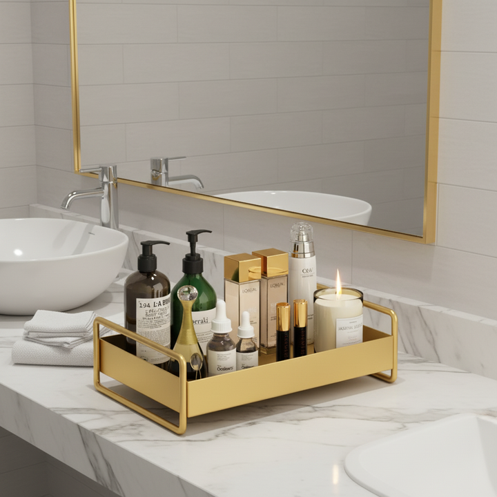 GlamBoard Tisch Organizer & Kosmetik Ablage – Kompaktes, elegantes Design für jede Kommode.