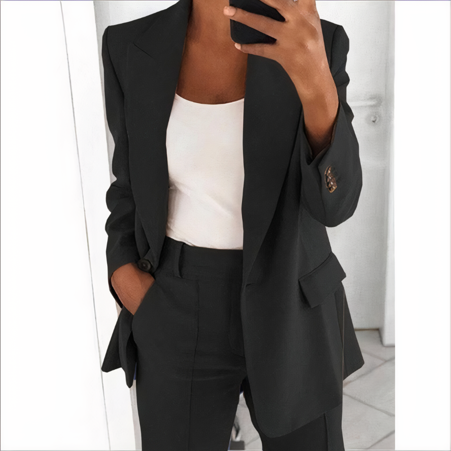 Taillierter Damenblazer Sanne. Eleganter Schnitt, perfekt für Büro & formelle Anlässe. Modische Business-Kleidung.