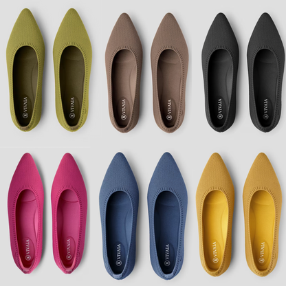 Rutschfeste & elegante Ballerinas Mila, Damenschuhe für warme Frühlingstage und Sommerabende.