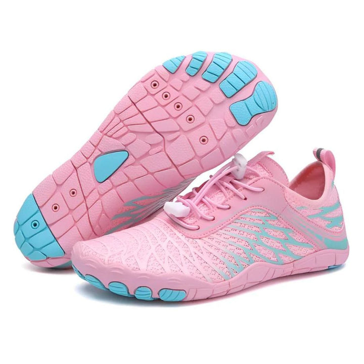 Orthopädische VitalStride Barfußschuhe mit breiter Zehenbox für optimalen Komfort & Fußgesundheit.