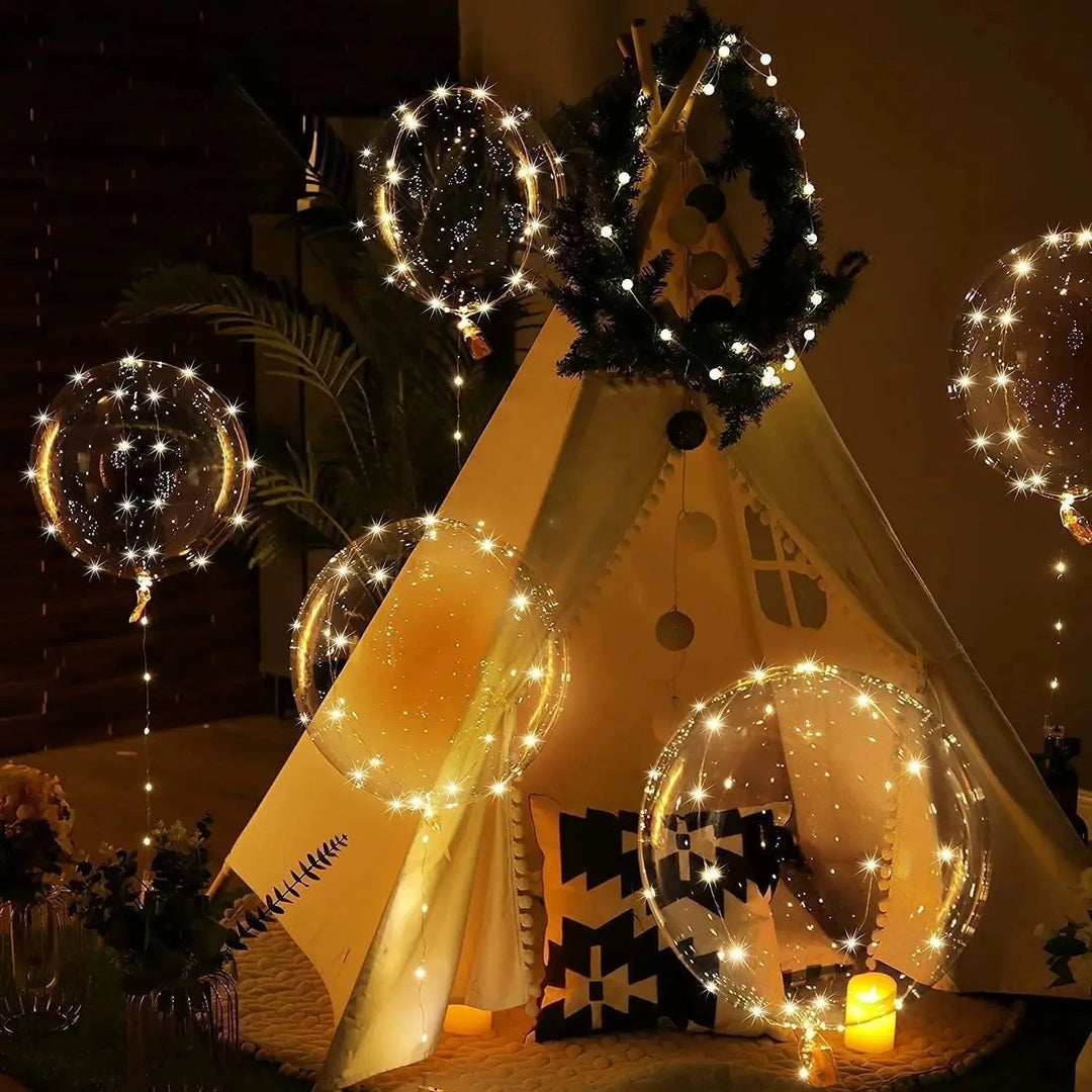Wiederverwendbare, kabellose LED Leuchtballons für vielseitige Party- & Hochzeitsdekoration mit Lichteffekt.