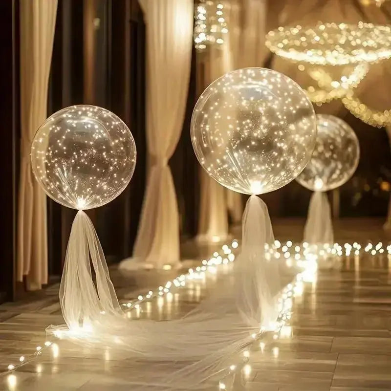 Stimmungsvolle LED Leuchtballons für Gartenparty, Geburtstag oder Hochzeit. Schaffen drinnen & draußen tolle Lichteffekte.