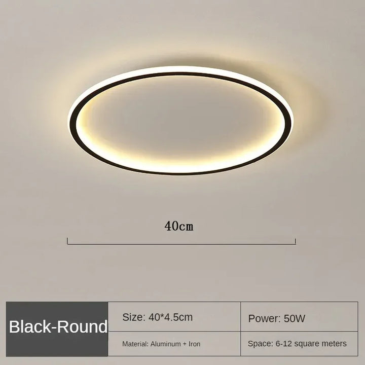 Skandinavische minimalistische LED Deckenleuchte, dimmbar, für ein helles & modernes Zuhause.