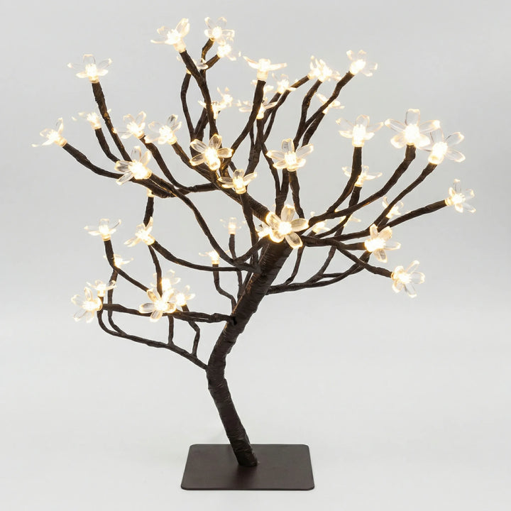 LED-Lampe Rosenblütenbaum mit warmem Licht, perfekte dekorative Tischlampe für entspannte Abende.