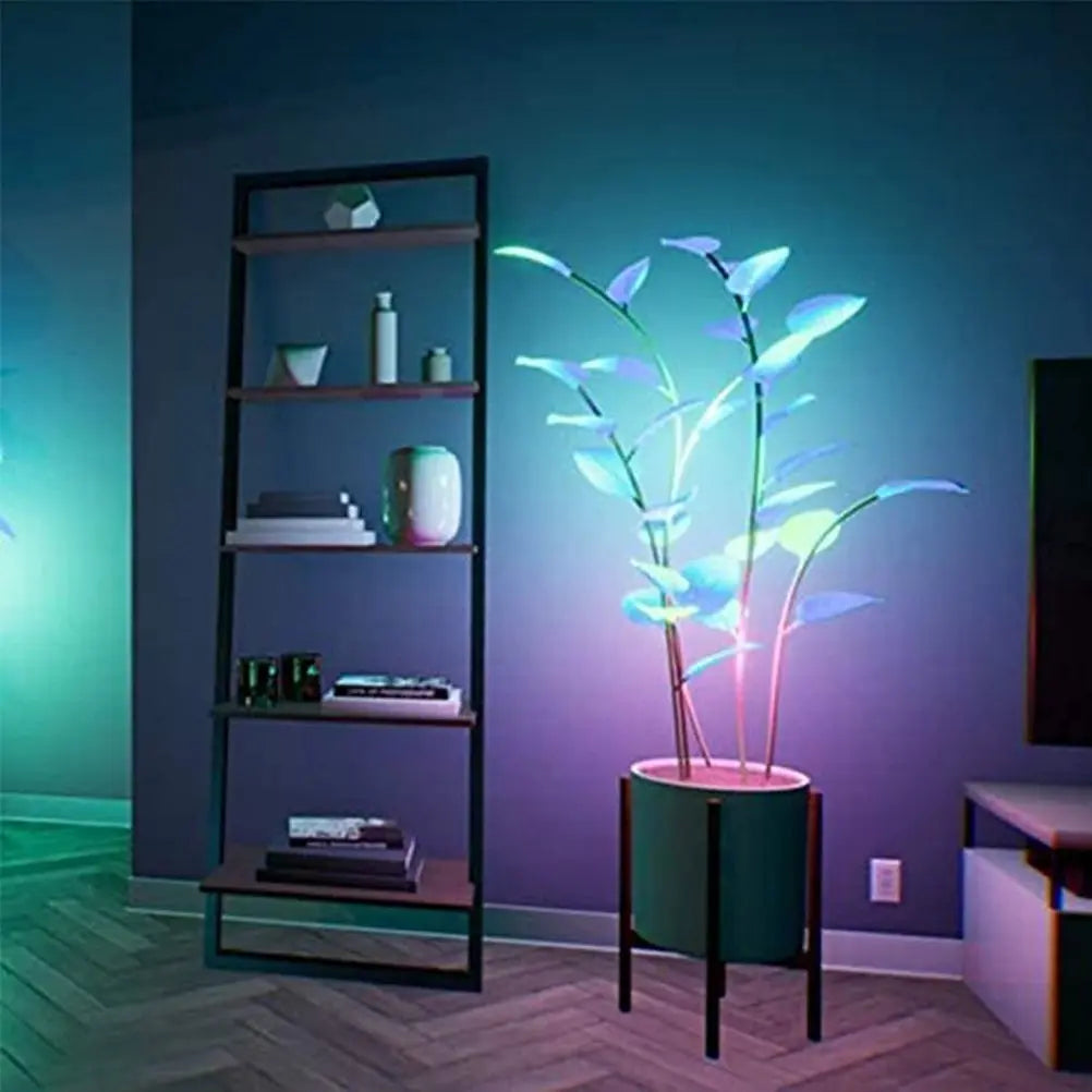 Dekorative LED Zimmerpflanze & Pflanzenlampe mit app-gesteuertem Stimmungslicht. Ideal für eine moderne Inneneinrichtung.