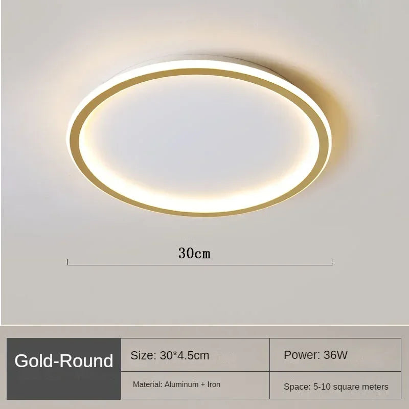 Hochwertiger LED-Deckenstrahler Skandi-Design; dimmbare Wohnzimmerlampe für angenehmes Raumlicht.