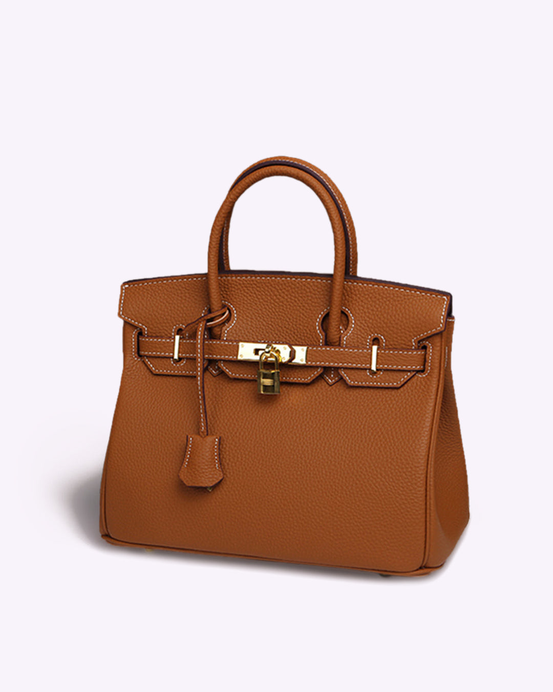 Modische Damen Lederhandtasche mit Schloss, ideal für Business & Freizeit. Ein schickes Accessoire.