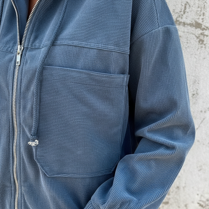 Bequeme leichte Damen-Reißverschlussjacke mit Kapuze; ideal für Outdoor & Casual im Frühling und Herbst.