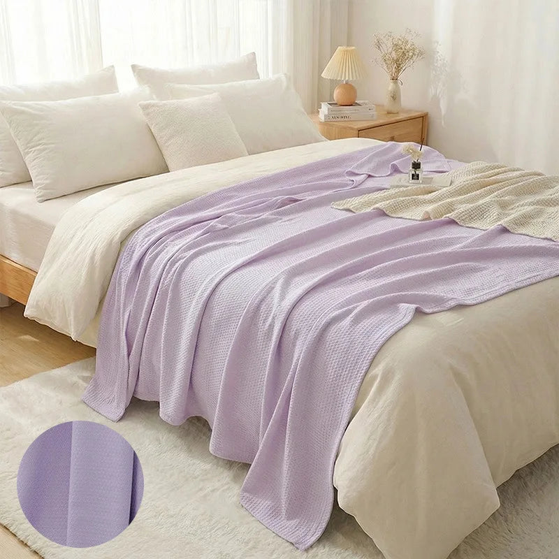 Vielseitige Bambusfaser-Decke, leicht, atmungsaktiv. Ideal als Sommerdecke oder Sofadecke.