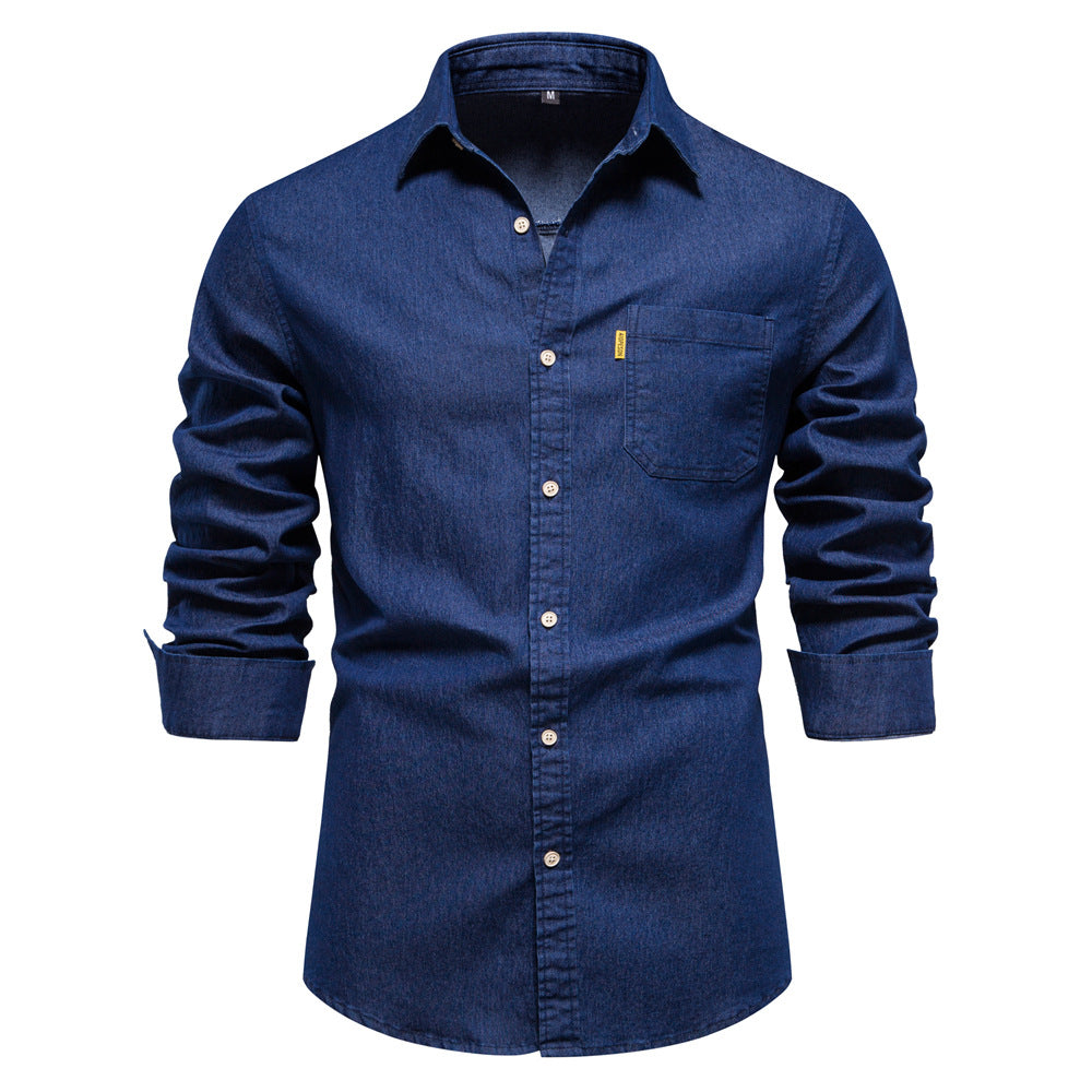 Modernes Langarm Herren Hemd, langlebiges Basic für ganzjährige Eleganz. Vielseitiges Oberteil Herren.