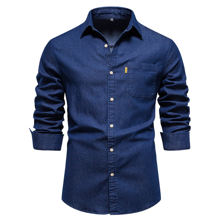 Modernes Langarm Herren Hemd, langlebiges Basic für ganzjährige Eleganz. Vielseitiges Oberteil Herren.