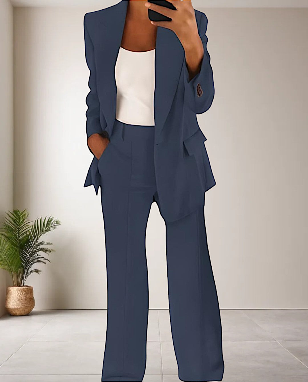 Damen Business Hosenanzug Set Isabella, bequem und stilvoll für Büro, Meetings und besondere Anlässe.