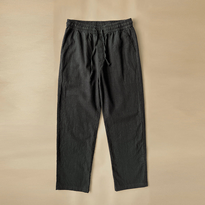 Hochwertige Herren Leinenhose: Bequeme & luftige Stoffhose für entspannte Sommertage. Ideal für Freizeit.