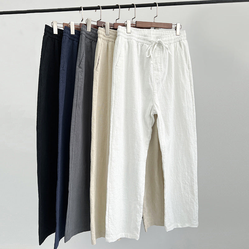 Herren Leinenhose für den Sommer: Stilvolle & bequeme Stoffhose, perfekt für warme Tage & Freizeit.