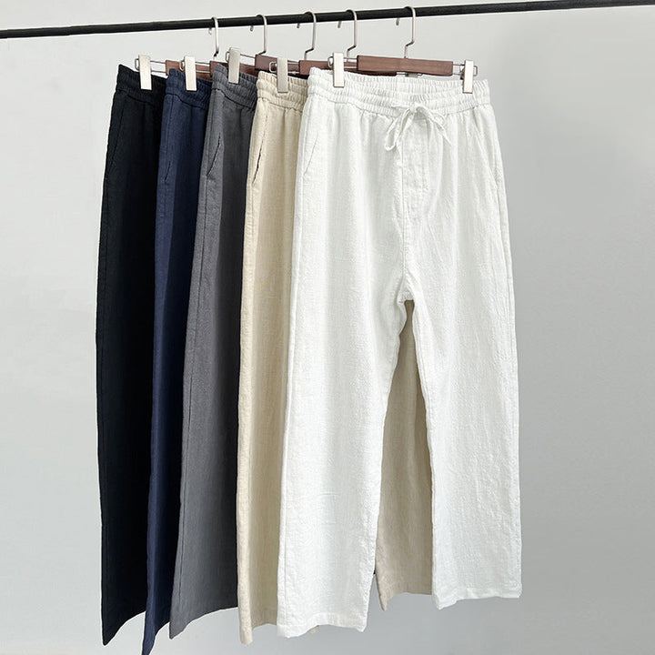 Herren Leinenhose für den Sommer: Stilvolle & bequeme Stoffhose, perfekt für warme Tage & Freizeit.