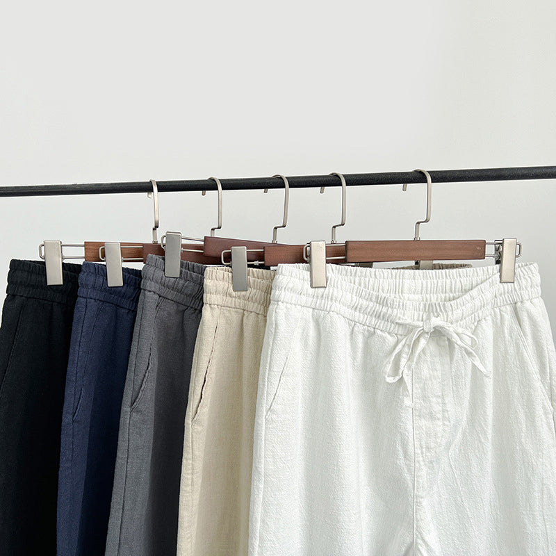 Luftige Herren Sommerhose: Lässige Leinenhose, ideal für entspannte Tage & warmes Wetter. Hoher Tragekomfort.