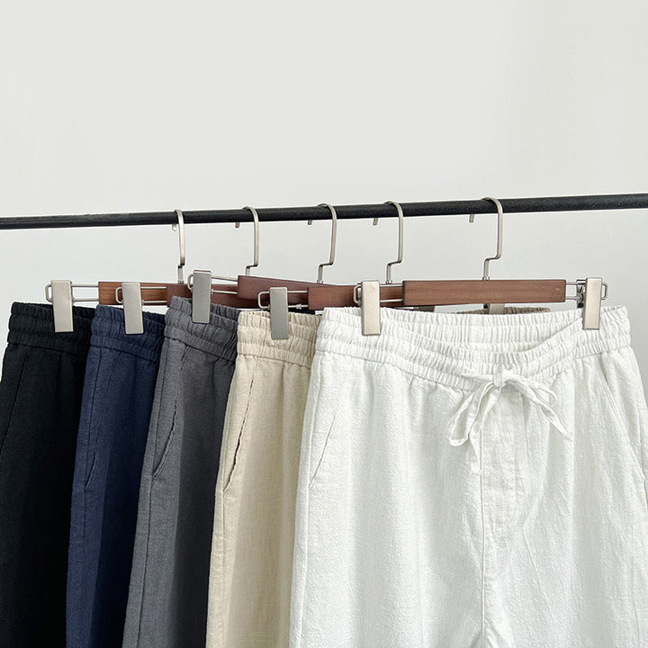 Luftige Herren Sommerhose: Lässige Leinenhose, ideal für entspannte Tage & warmes Wetter. Hoher Tragekomfort.