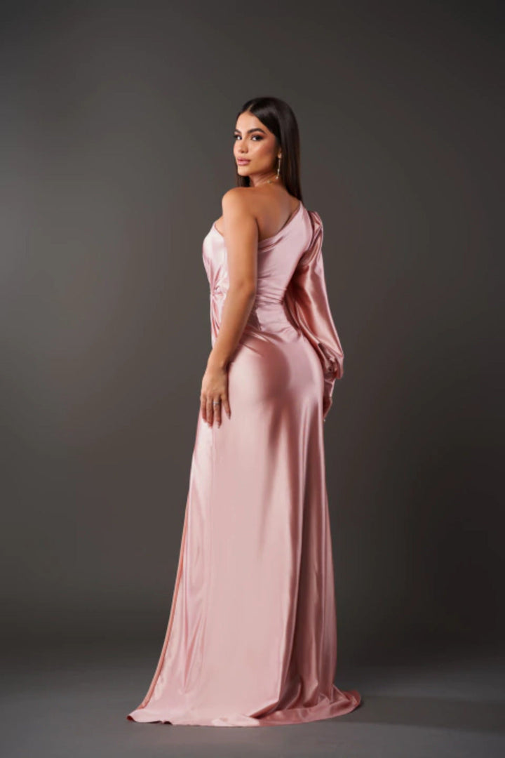 Damen Abendkleid, stilvoll und komfortabel, mit Rundhalsausschnitt, für jeden Anlass.
