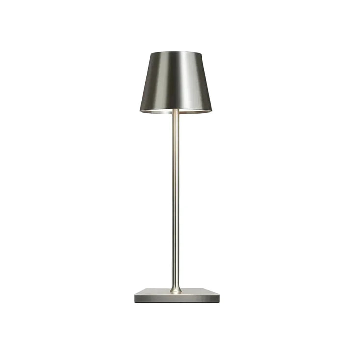 Kabellose LED-Tischlampe mit Touch-Steuerung, dimmbar. Moderne Designlampe für Wohnzimmer oder Schlafzimmer.