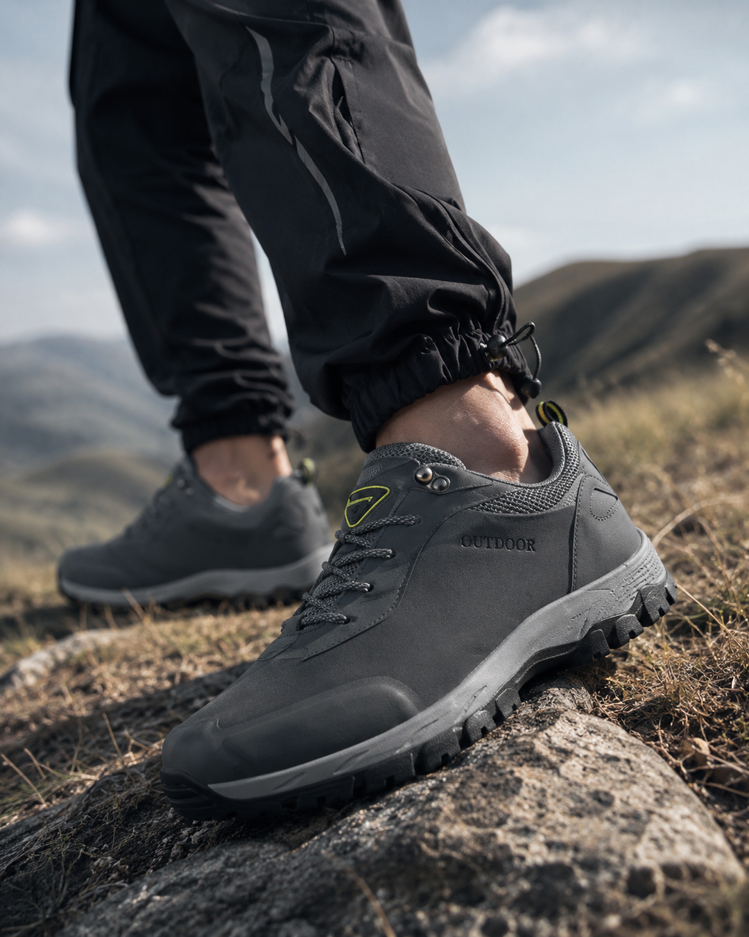 Komfortable Herren Wanderschuhe, gepolstert für lange Outdoor-Touren & Freizeitschuh.
